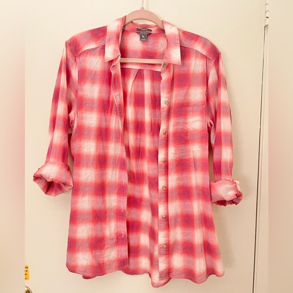 Eddie Bauer Tops - Eddie Bauer Plaid Lightweight Button Down